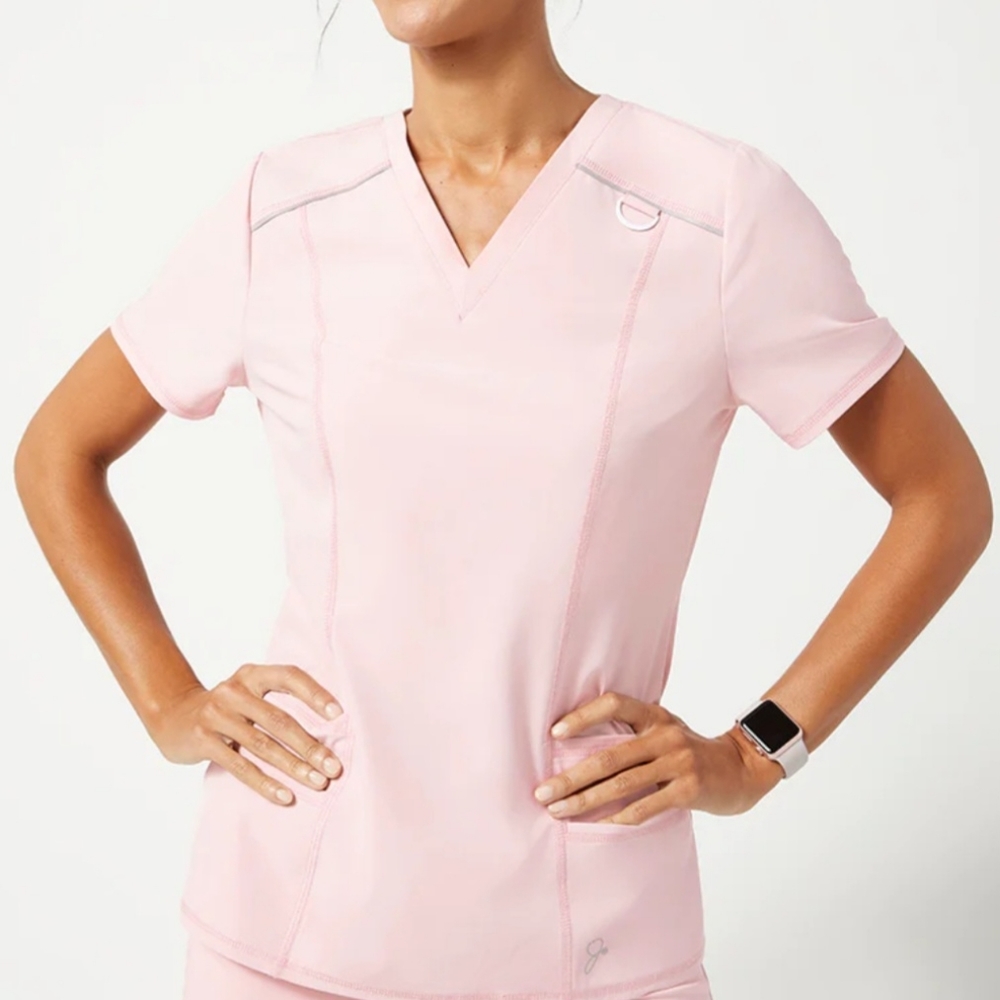 Jaanuu light pink scrubs